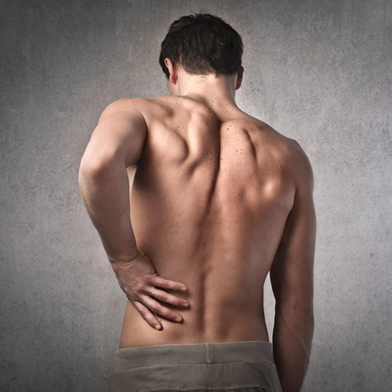 man with back pain